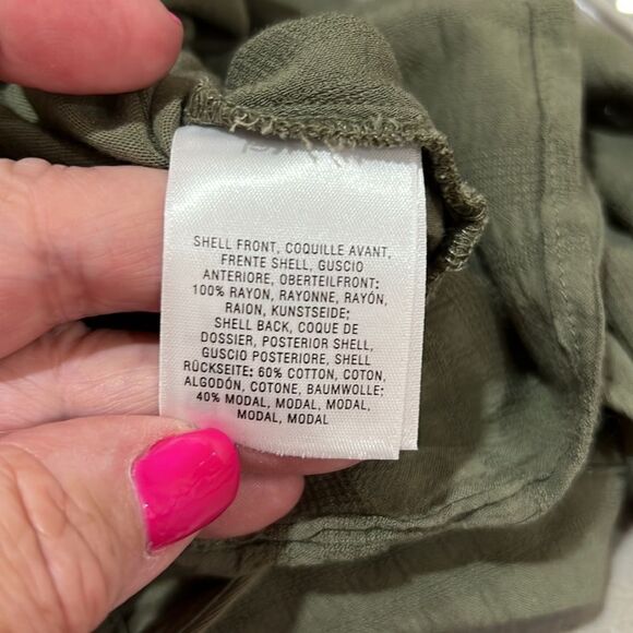 Maeve by Anthropologie Olive Green sleeveless tunic top size XS EUC - Picture 14 of 15